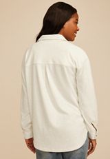 Knit Boyfriend Shacket, C2445, small