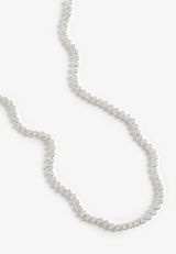 Silver Plated Tennis Necklace, C431, small