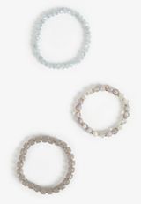 3 Pack Stackable Beaded Stretch Bracelet Set, C829, small