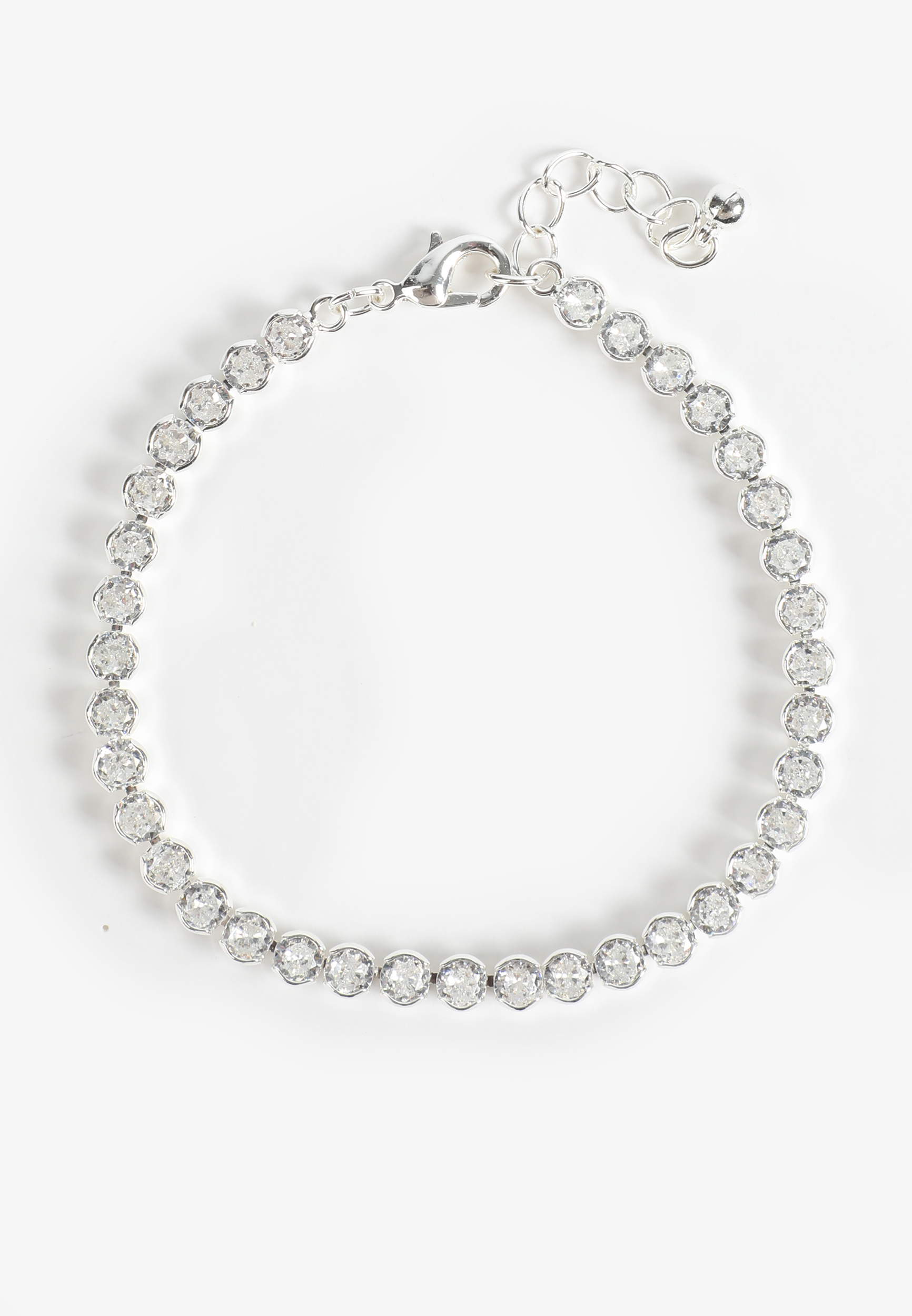 Sterling Silver Plated Tennis Bracelet