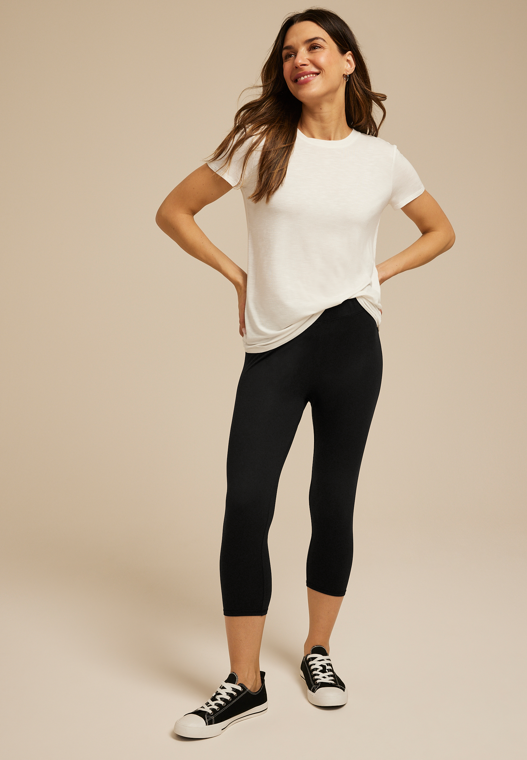 Ultra Soft High Rise Capri Legging, C106, large