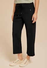 Traveler High Rise Wide Leg Cropped Pant, C106, small