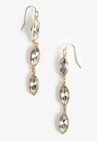 Gold Emerald Drop Earrings