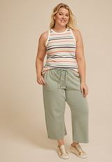 Plus Size 24/7 Striped Highline Tank Top, C1524, small