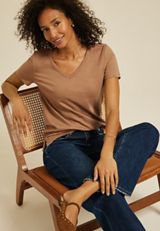 24/7 Dawson V Neck Tee, C574, small