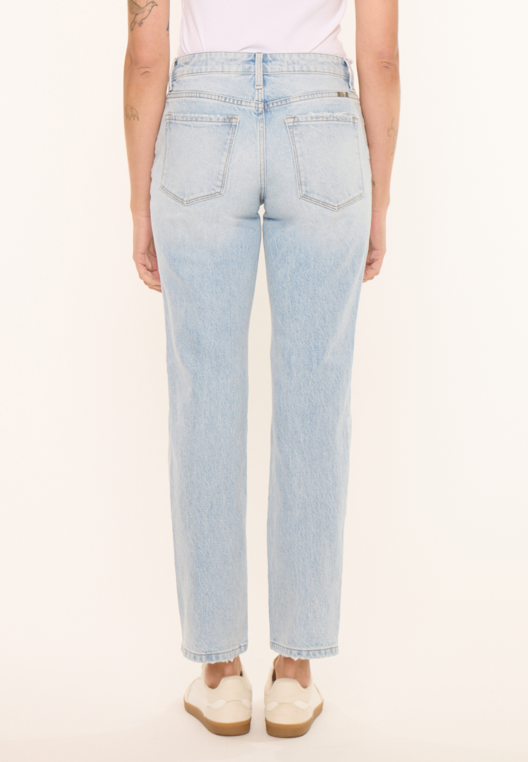 KanCan&trade; Mid Rise Studded Straight Leg Jean, C2806, large