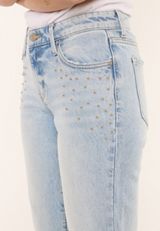 KanCan&trade; Mid Rise Studded Straight Leg Jean, C2806, small