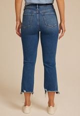 Flying Monkey&trade; Dark High Rise Fray Hem Kick Flare Jean, C258, small
