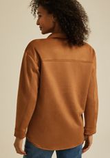 Faux Suede Shacket, C1144, small