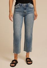 Flying Monkey&trade; High Rise Fray Hem Wide Leg Jean, C3337, small