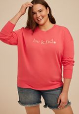 Plus Size Be Kind Sweatshirt, C2011, small