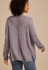 Diamond Pointelle Back Cardigan, C5191, small