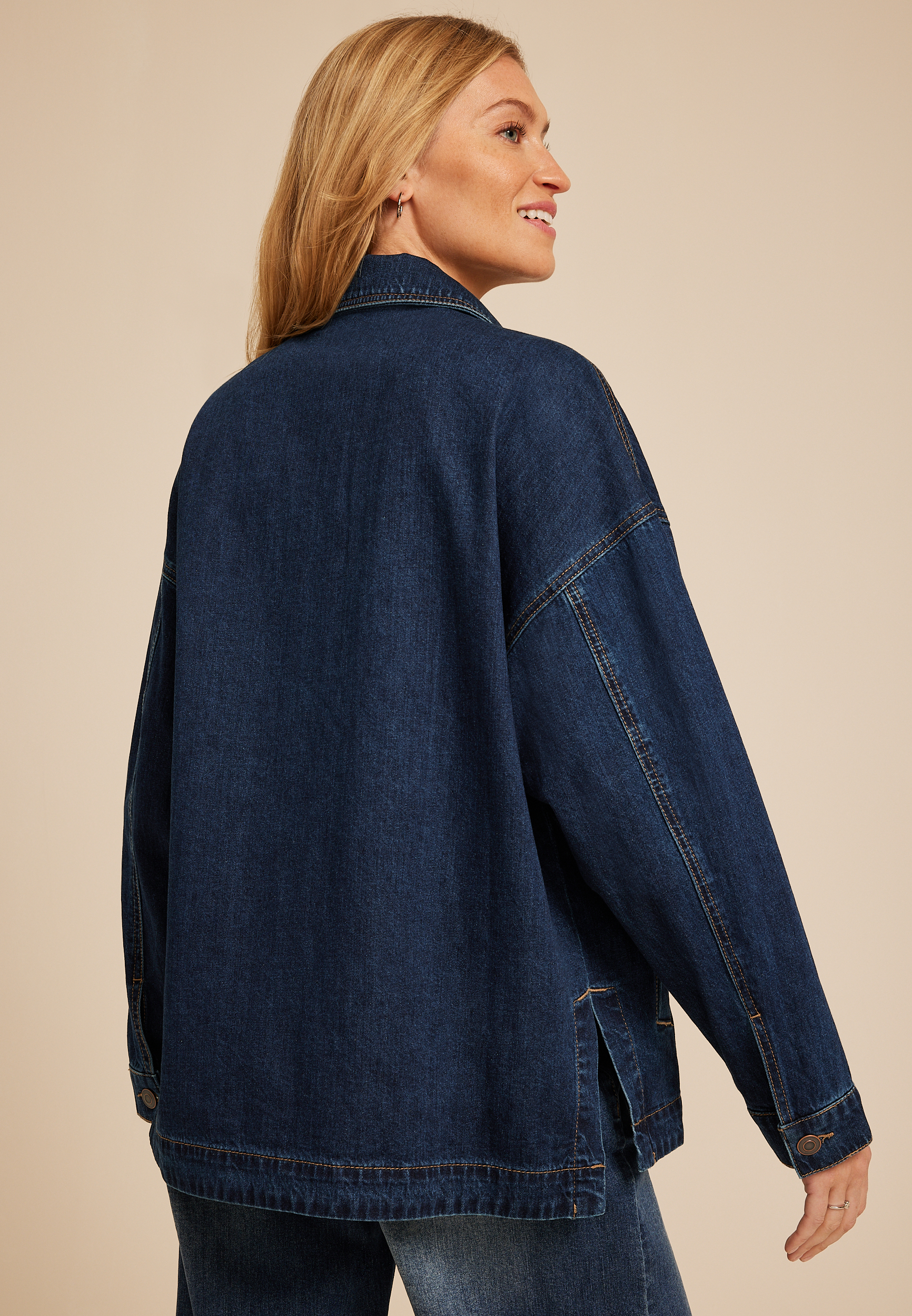 Oversized Denim Jacket | maurices