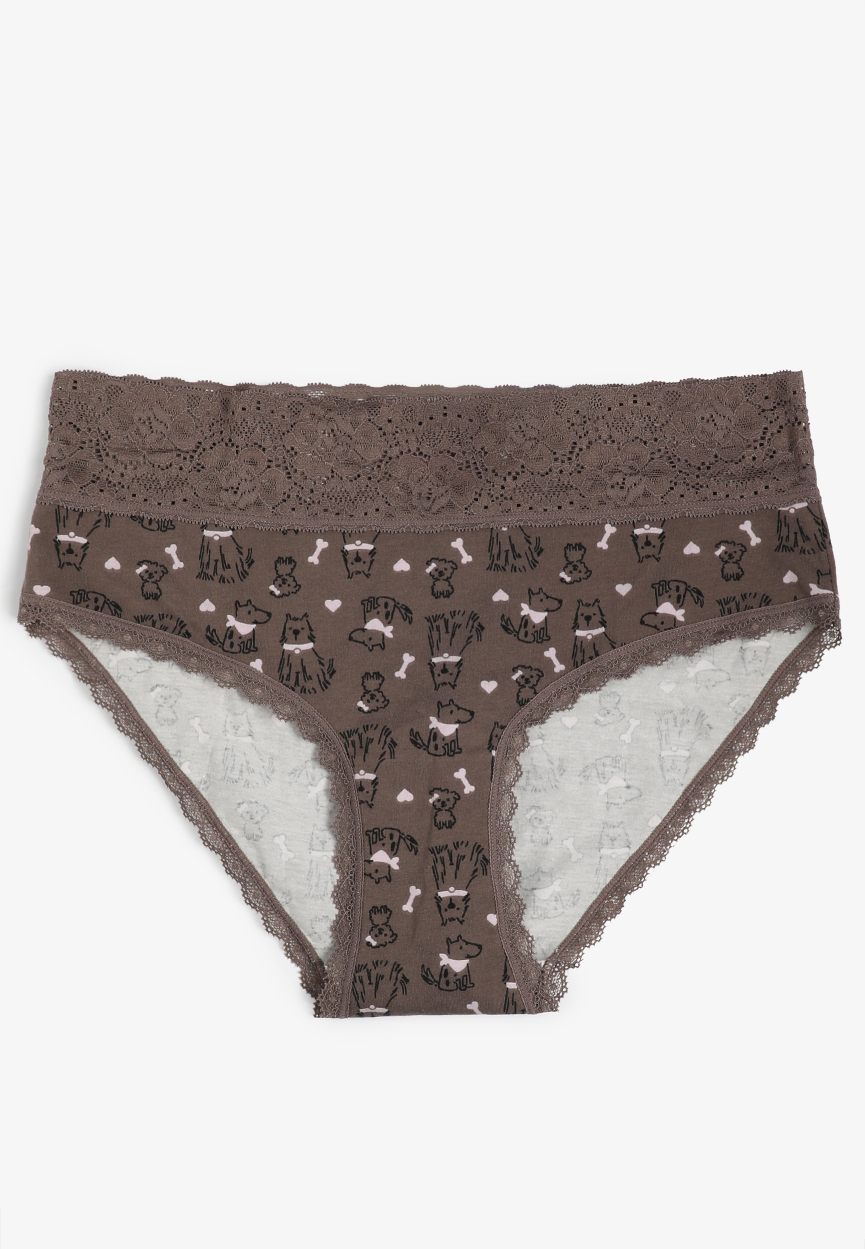 Simply Comfy Cotton Dog Print Hipster Panty