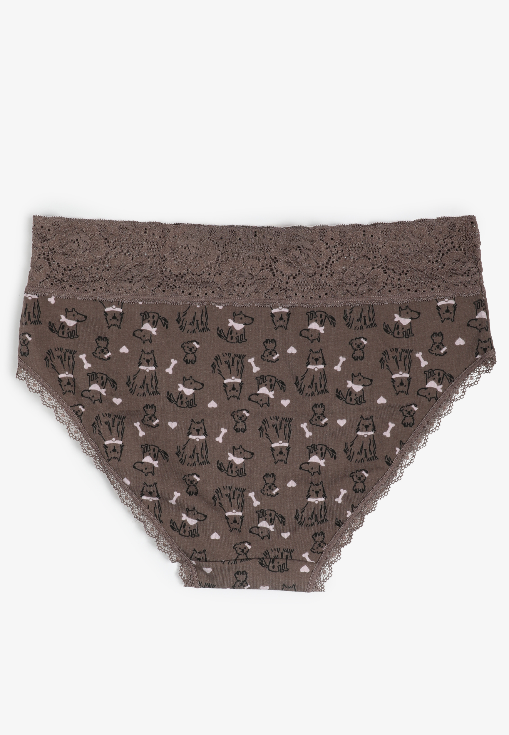 Simply Comfy Cotton Dog Print Hipster Panty, C1804, large