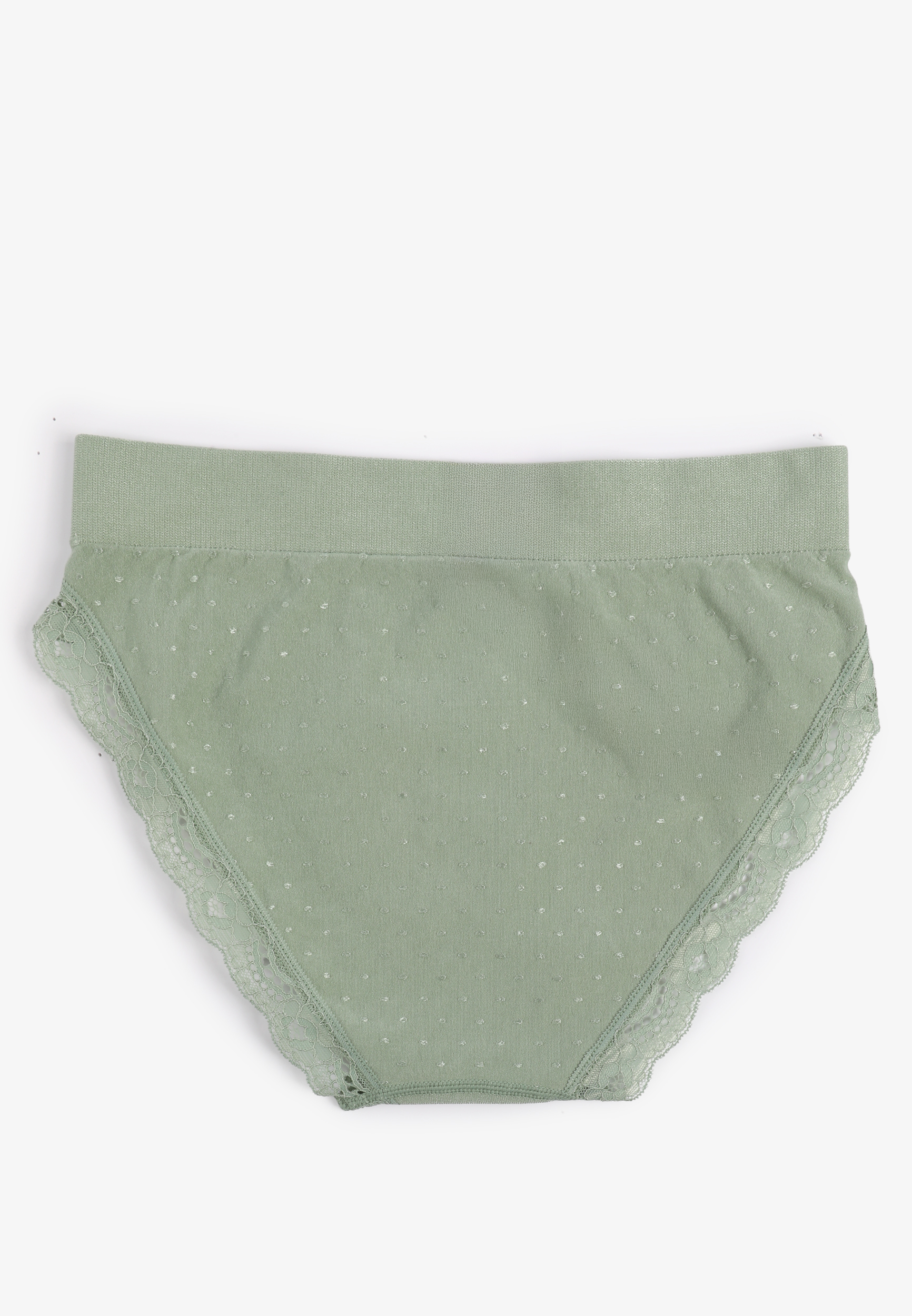 True Stretch Jacquard Dot High Waist Seamless Bikini Panty, C7225, large