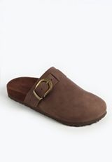 SuperCush Chloe Microsuede Footbed Clog, BROWN, small