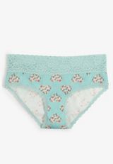 Simply Comfy Cotton Floral Heart Hipster Panty, C1130, small