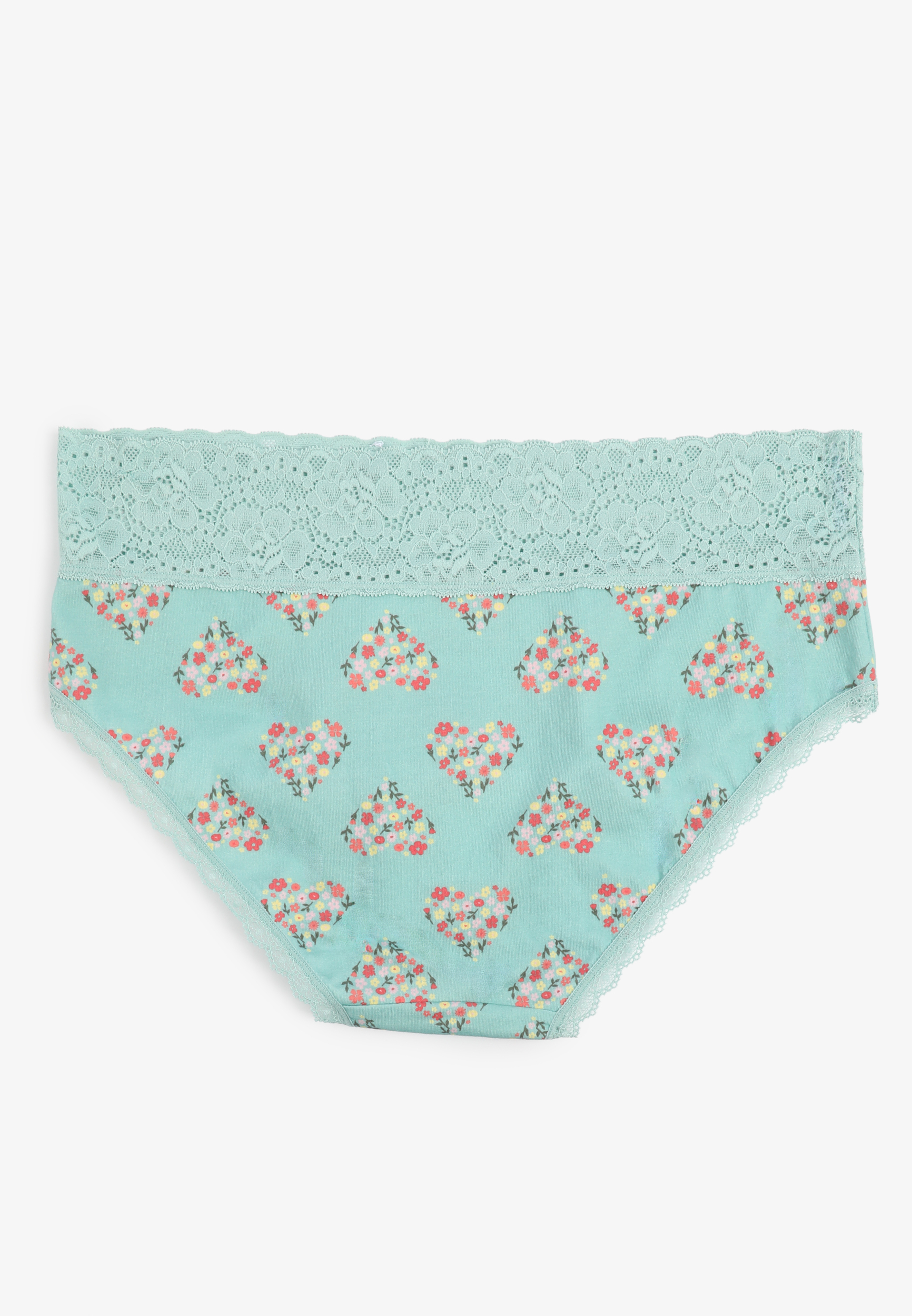 Simply Comfy Cotton Floral Heart Hipster Panty, C1130, large