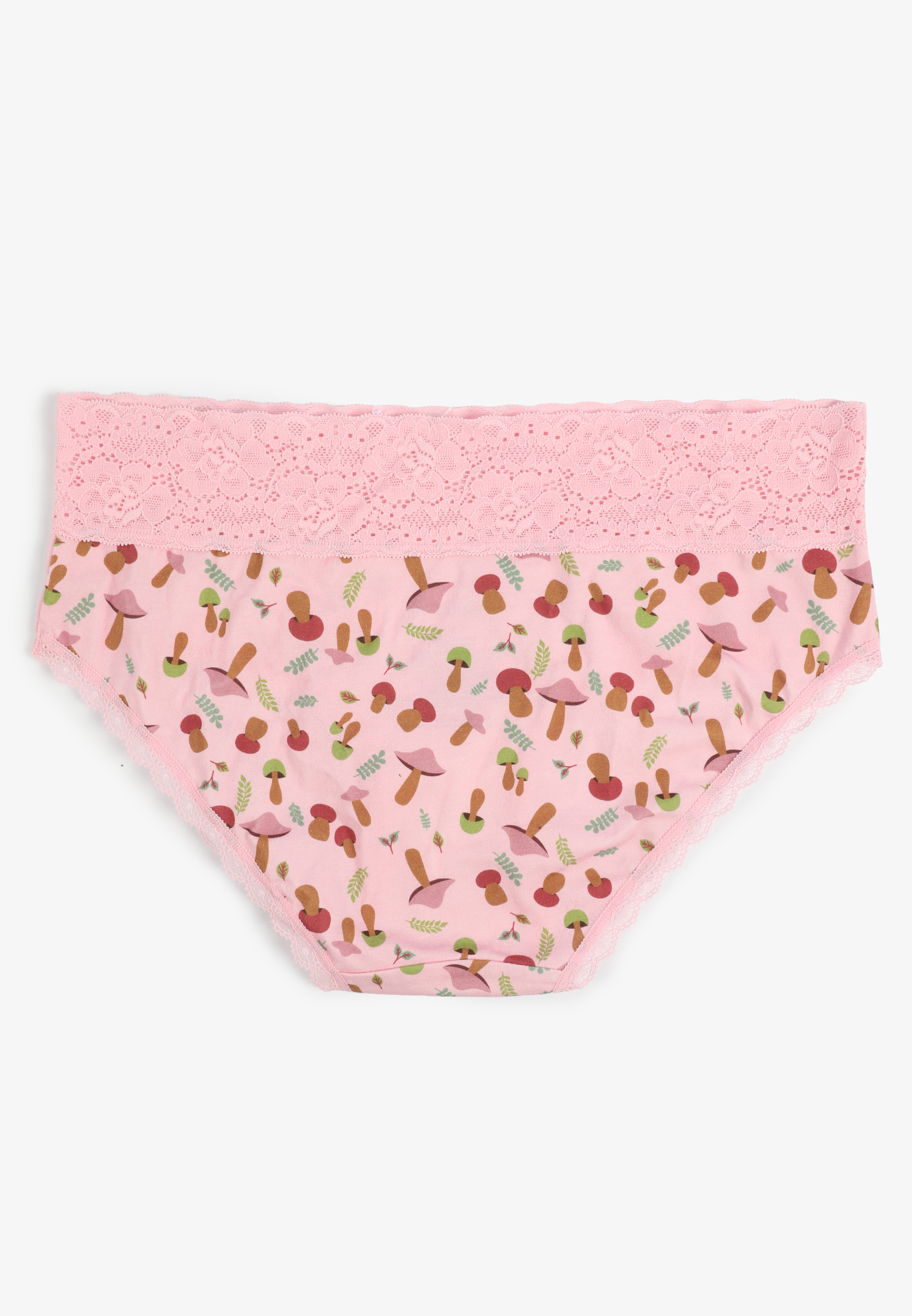 Simply Comfy Cotton Mushroom Print Hipster Panty, C9463, large