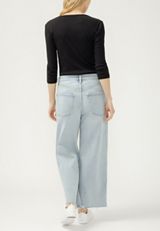 Silver Jeans Co.&reg; Be Easy Slouchy Ripped Raw Hem Wide Leg Ankle Jean, C2806, small