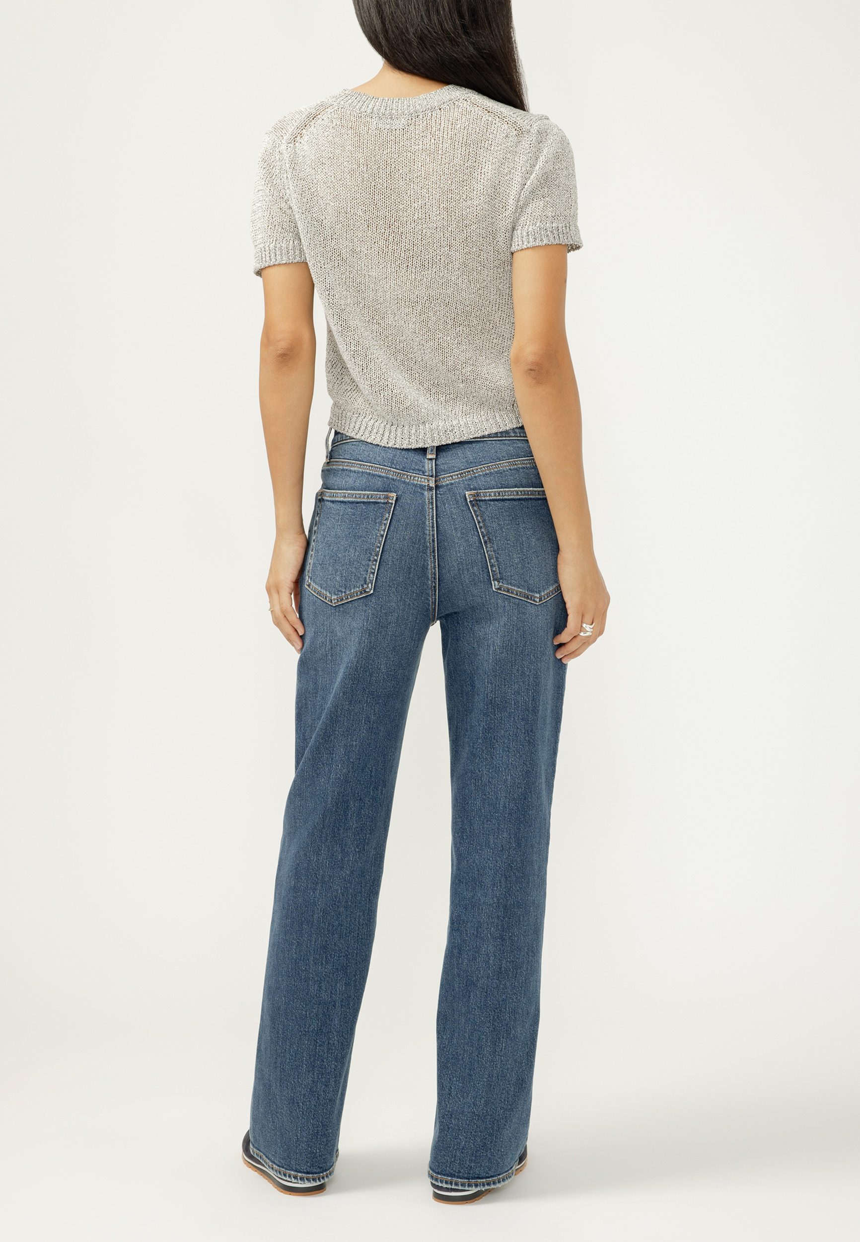 Silver Jeans Co.&reg; Mid Rise 90s Baggy Bootcut Jean, C258, large