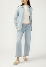 Silver Jeans Co.&reg; Light Beach Shirt, LIGHT SANDBLAST, small