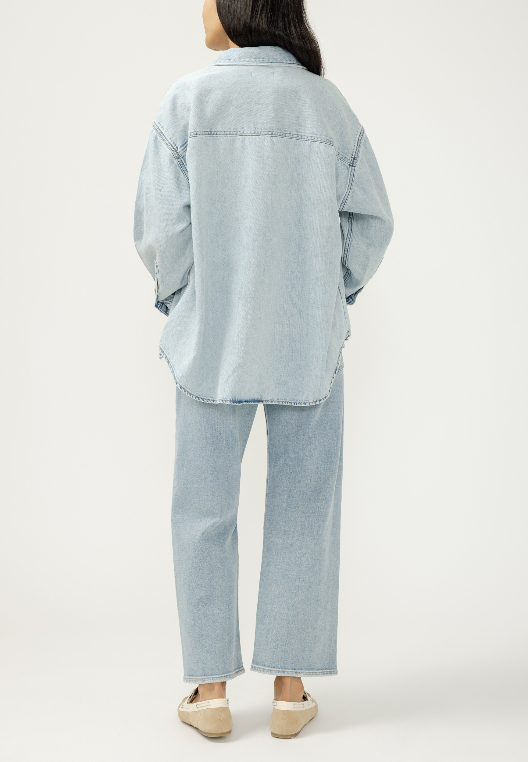 Silver Jeans Co.&reg; Light Beach Shirt, LIGHT SANDBLAST, large