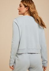 Washed Terry Button Front Cardigan, C1187, small