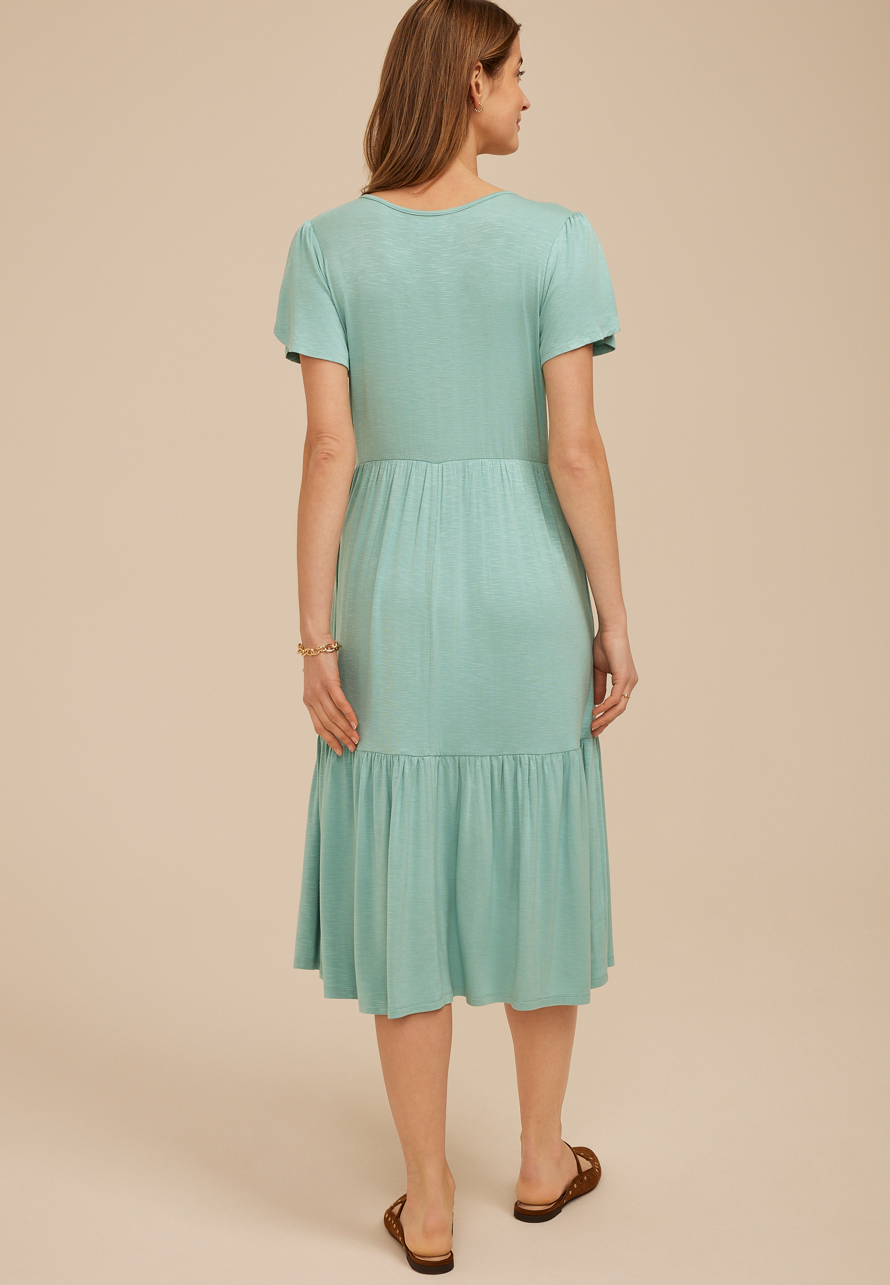 24/7 Tulip Sleeve Midi Dress - thumbnail 2