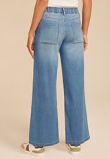 Medium Mid Rise Soft Utility Wide Leg Jean, C3337, small