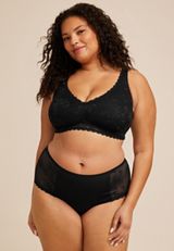 Invisibliss Lace Side High Waist Hipster Panty, C106, small