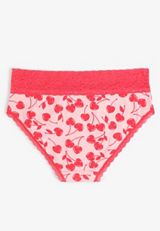 Simply Comfy Cotton Cherry Heart Print Hipster Panty, C9463, small