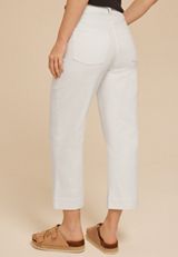 m jeans by maurices&trade; White High Rise Wide Leg Cropped Jean, C223, small