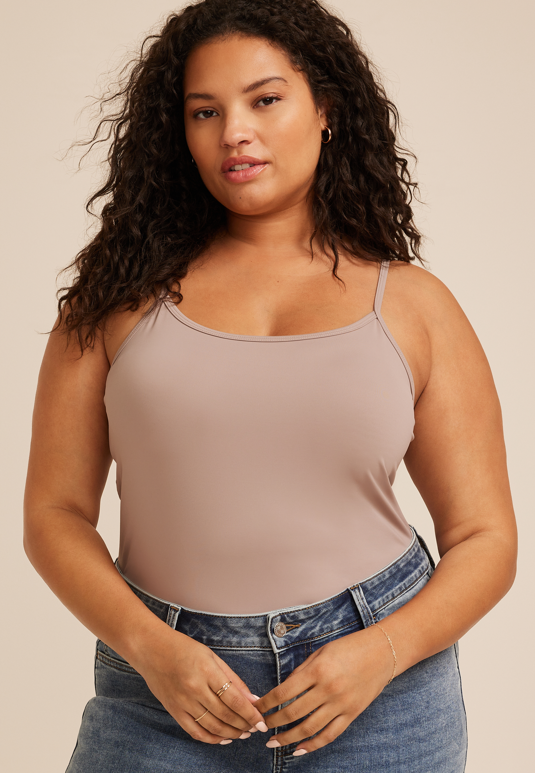 Plus Size Nylon Cami