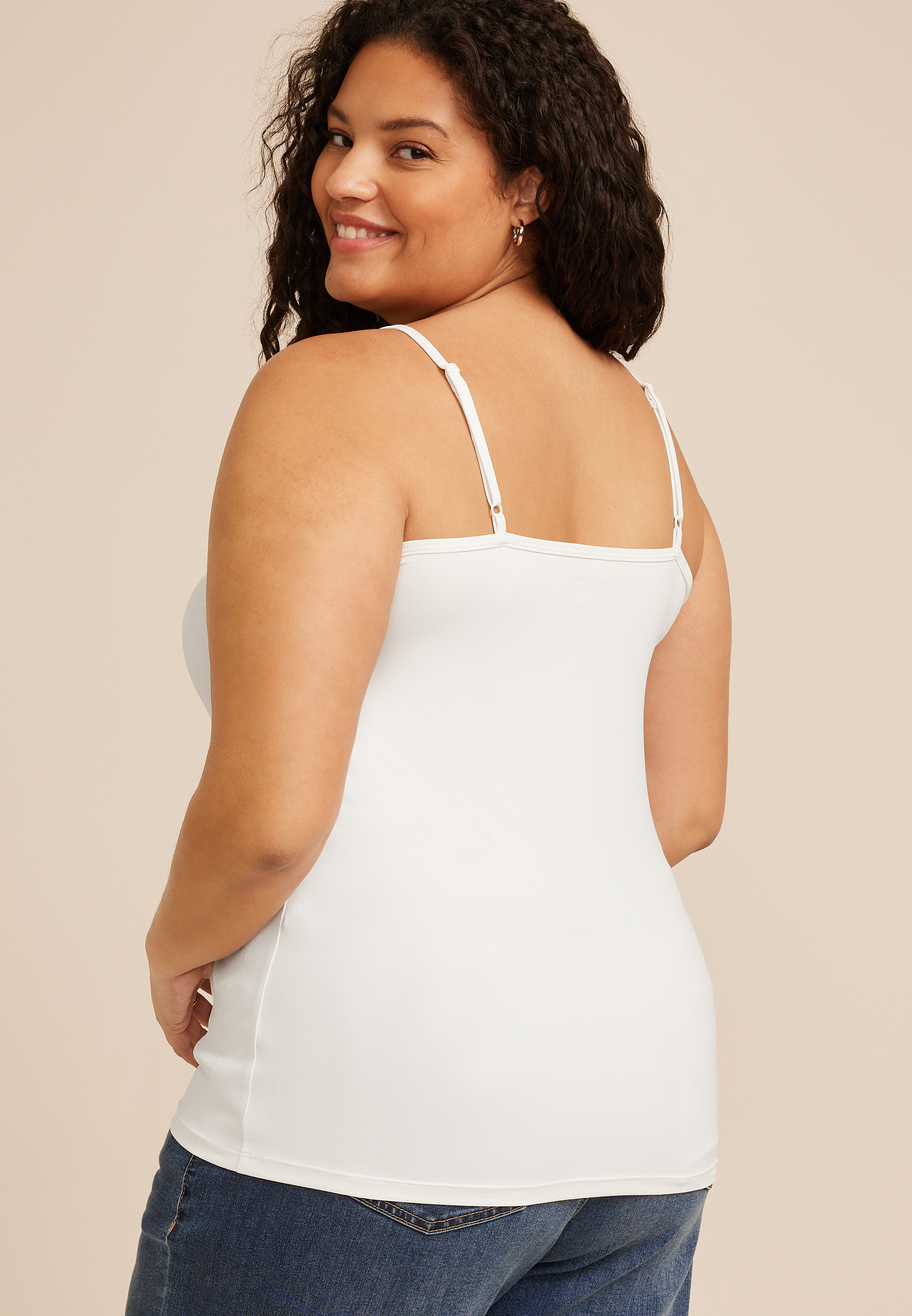 Plus Size Nylon Cami, C223, large