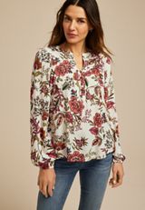 Floral Peasant Blouse, C1524, small