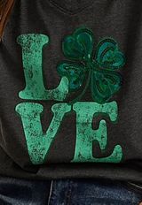 Clover Love Classic Fit Graphic Tee, C125, small