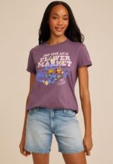 Flower Market Classic Fit Graphic Tee, C4424, small