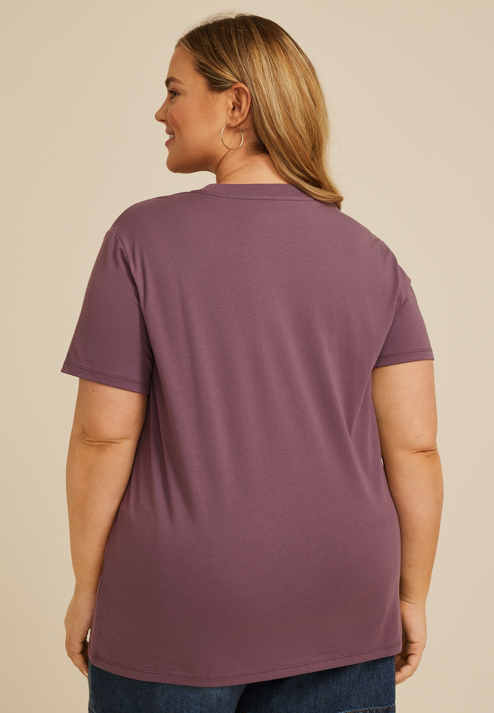 Plus Size Flower Market Classic Fit Graphic Tee, C4424, large