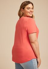 Plus Size Radiate Kindness Classic Fit Graphic Tee, ROSE OF SHARON, small