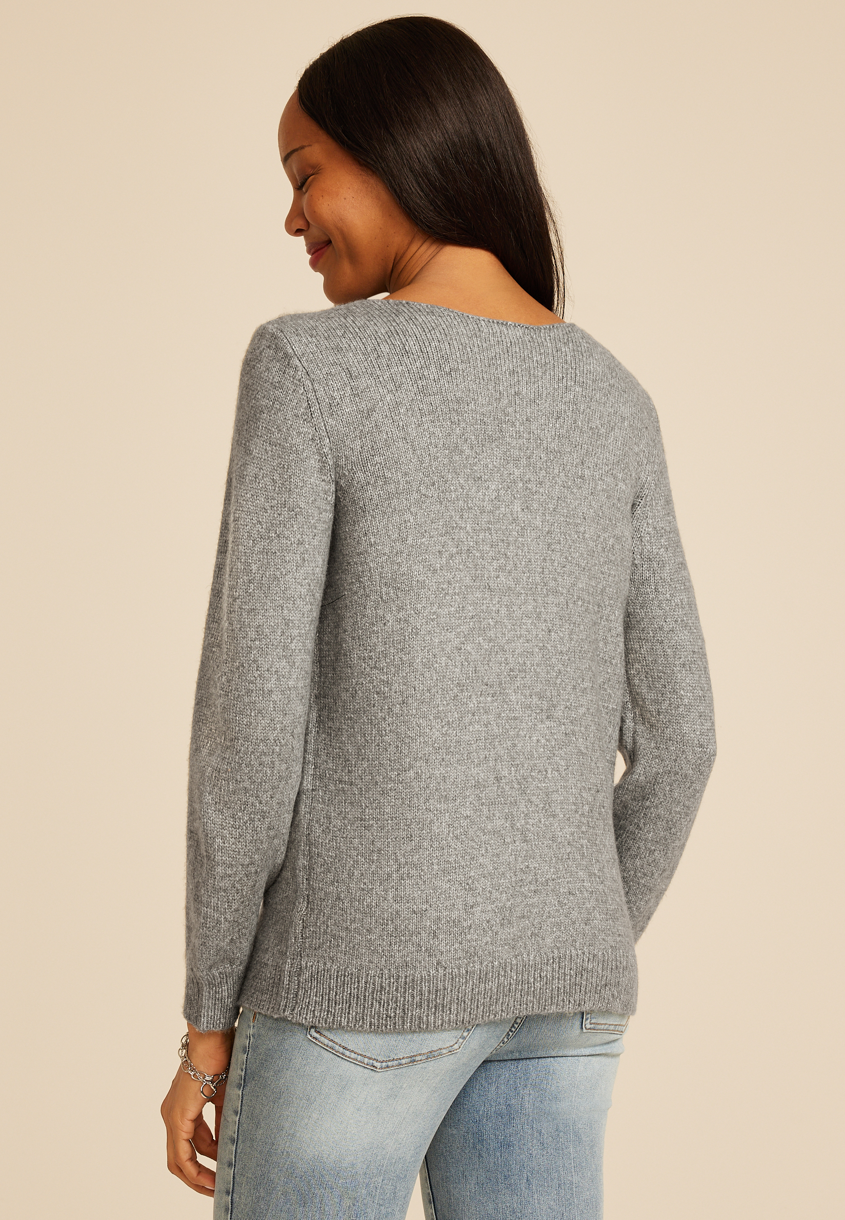 Bow Tie Front Cardigan, C2820, large