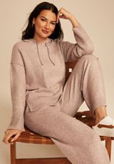 Cozy Step Hem Hooded Sweater, C1923, small
