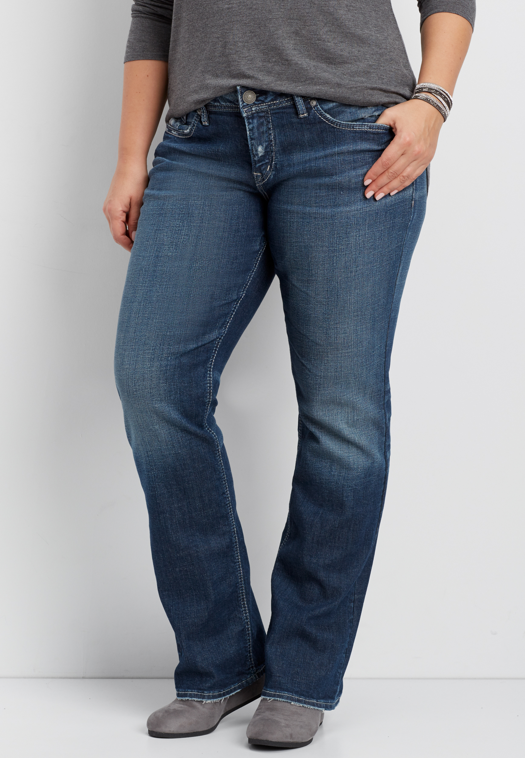 silver elyse jeans plus size