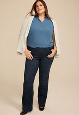Plus Size Smocked Shoulder Tank Top, C7902, small