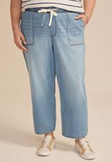 Plus Size m jeans by maurices&trade; Soft High Rise Straight Cropped Jean, C3337, small