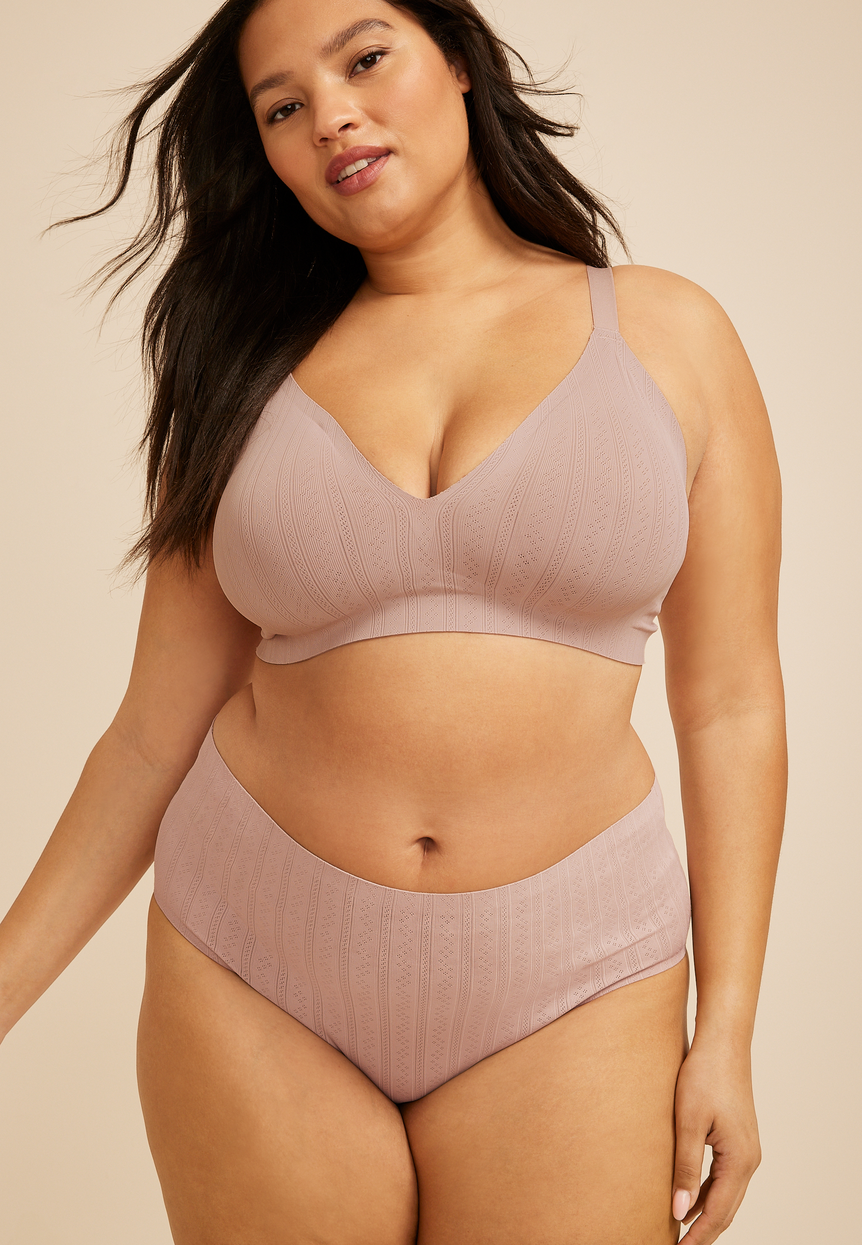 Invisibliss Pointelle High Waist Hipster Panty, C5780, large