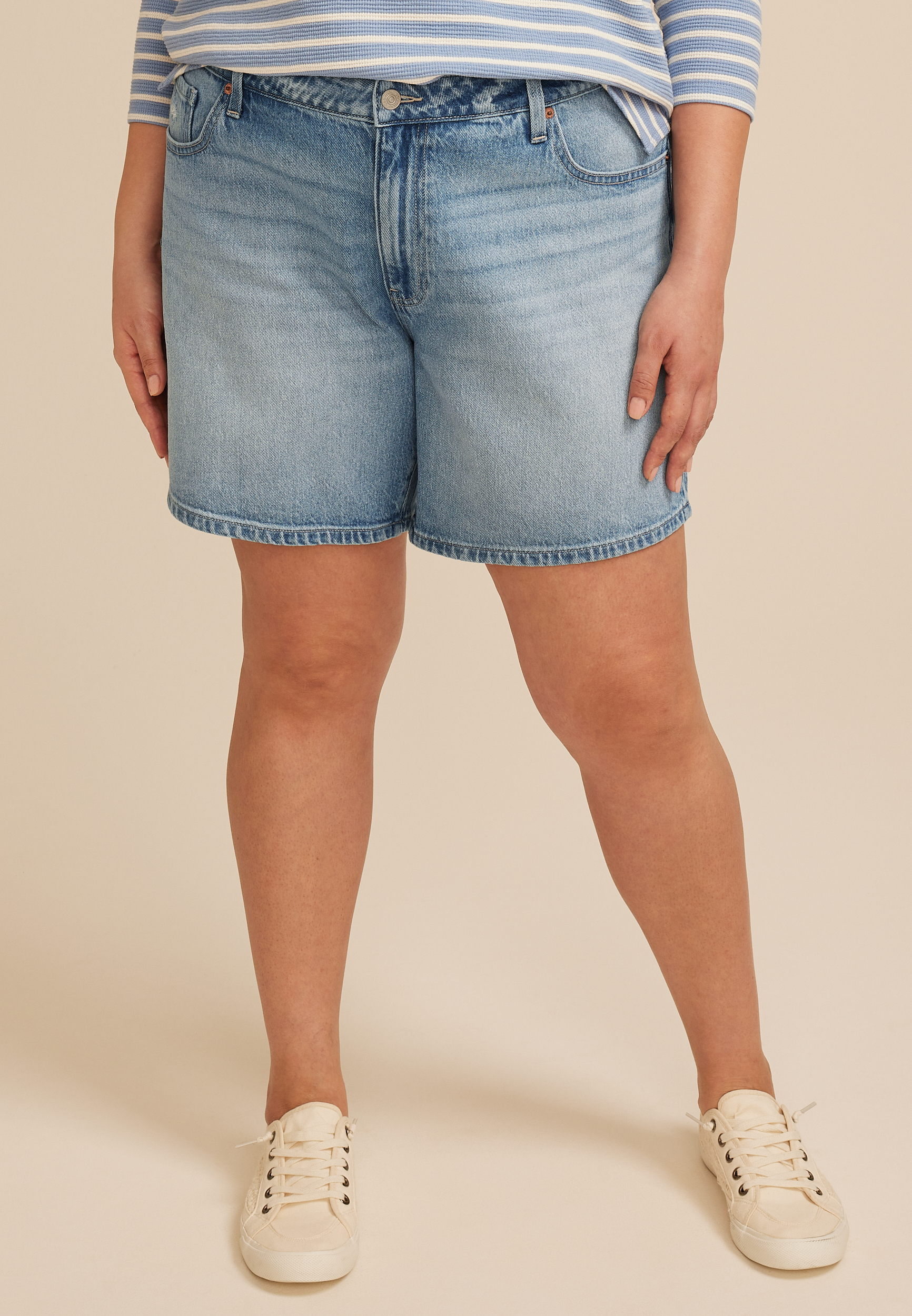 Plus Size m jeans by maurices&trade; High Rise 7in Relaxed Short