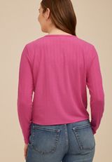 Textured Button Front Cardigan, C6737, small