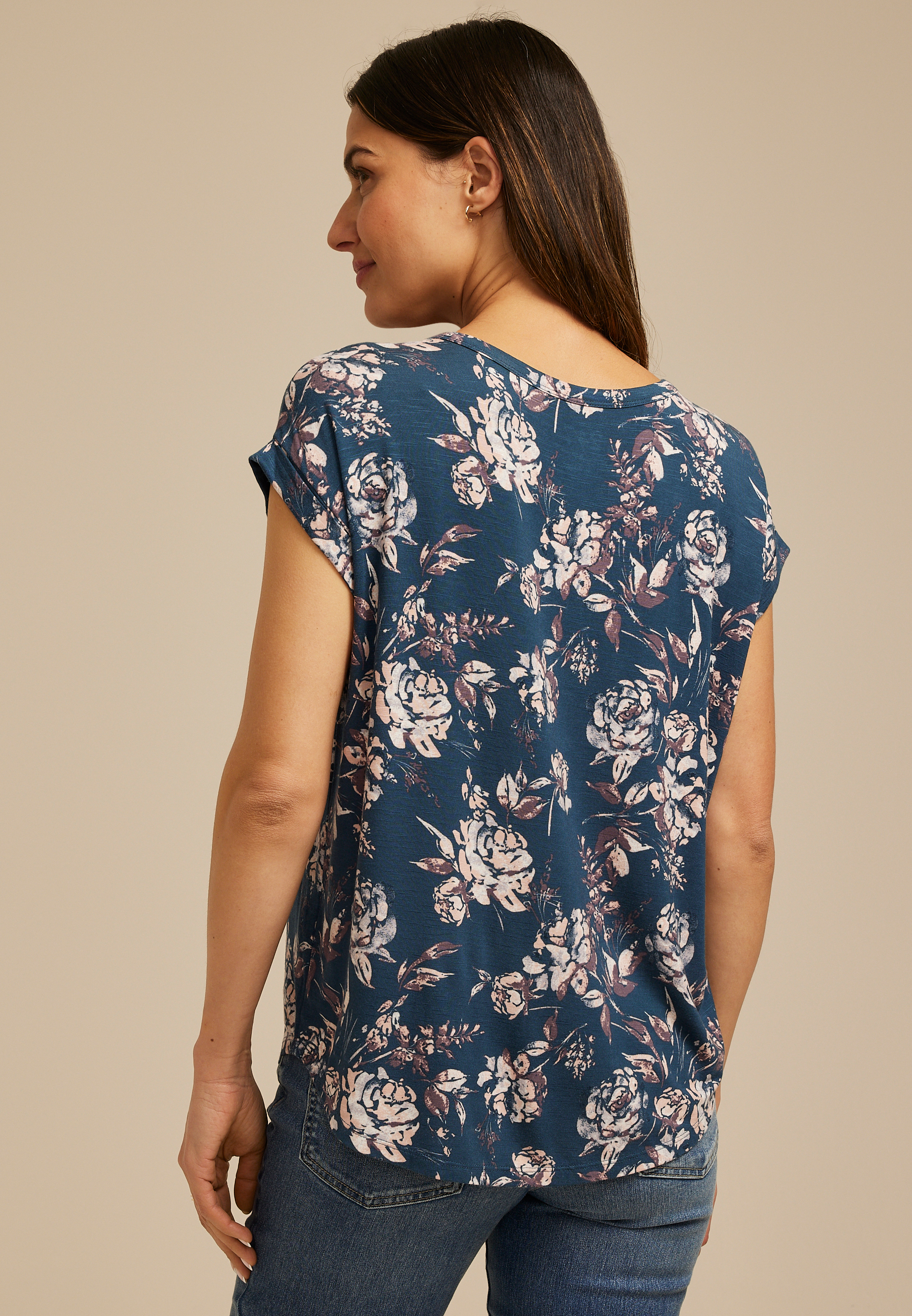 24/7 Floral Clara Tee, C3123, large